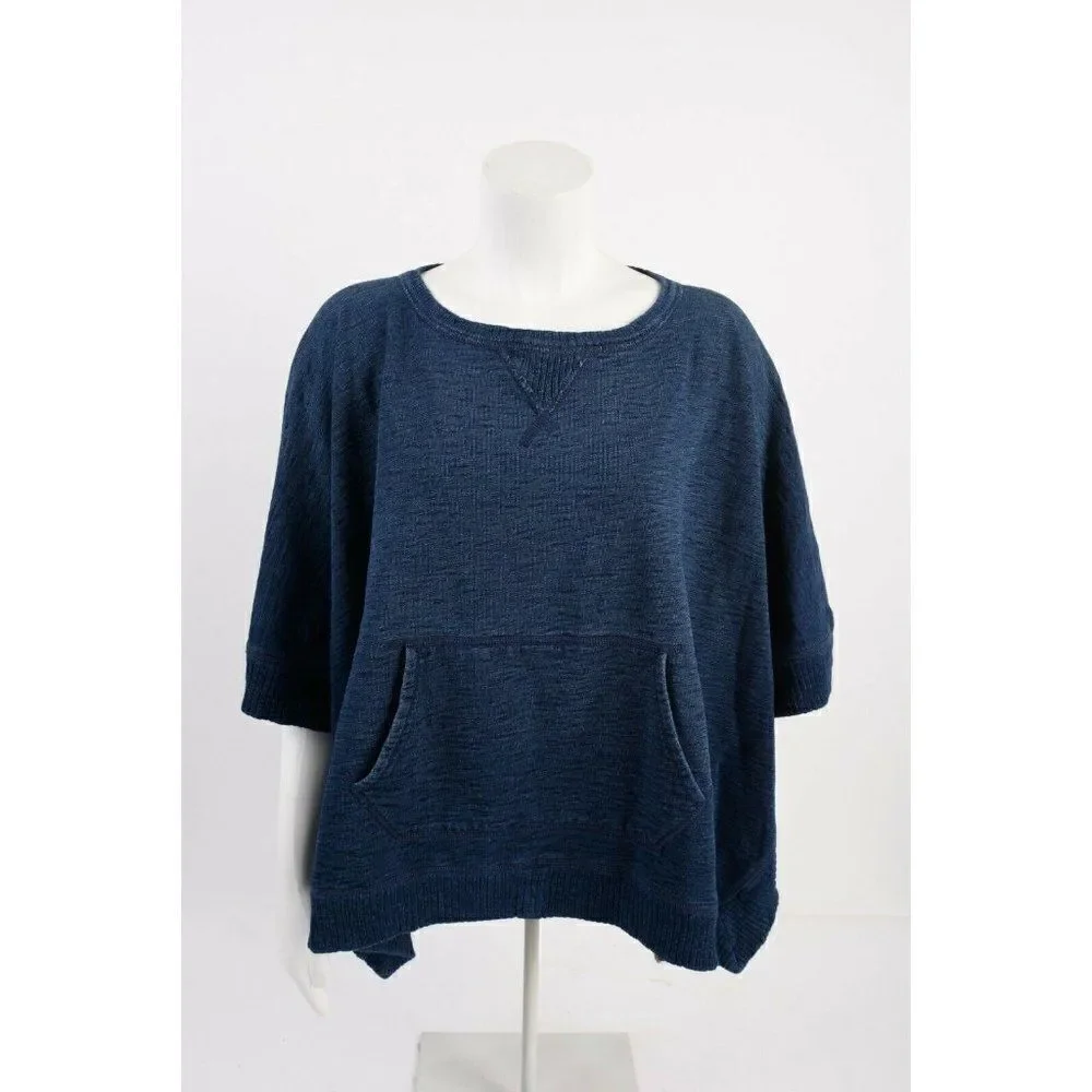 Polo Ralph Lauren Women Poncho Shawl Cape Shirt XS